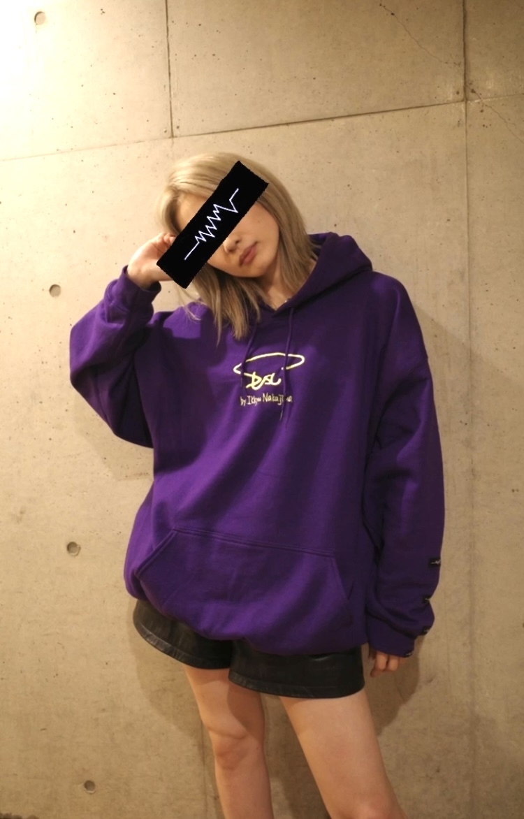 Embroidered logo hoodie