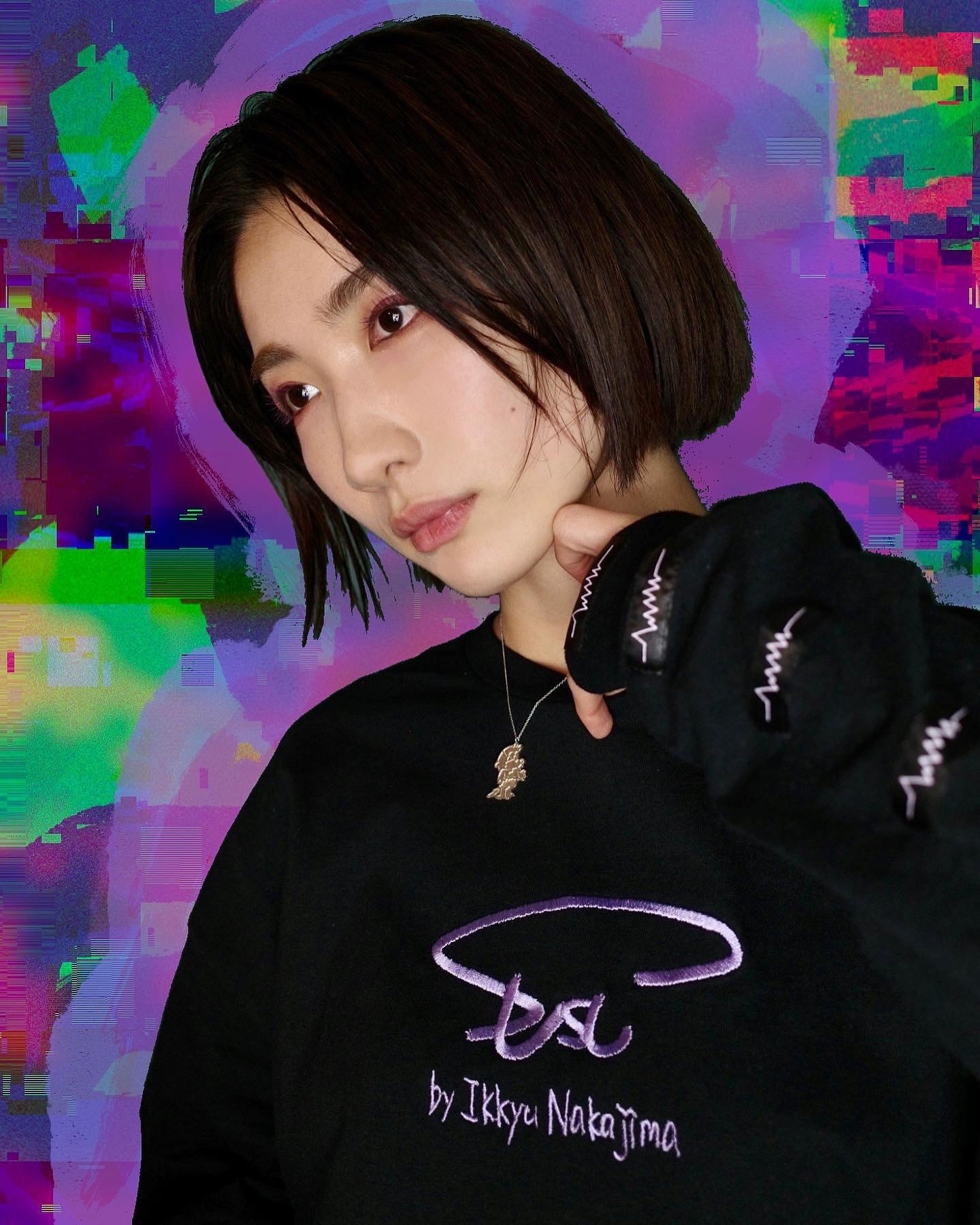 SUSU 刺繍 LOGO LONG SLEEVE T-SHIRT